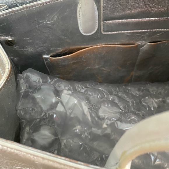 Price drop!!! Authentic Diorever metallic silver bag Large - Picture 6 of 7